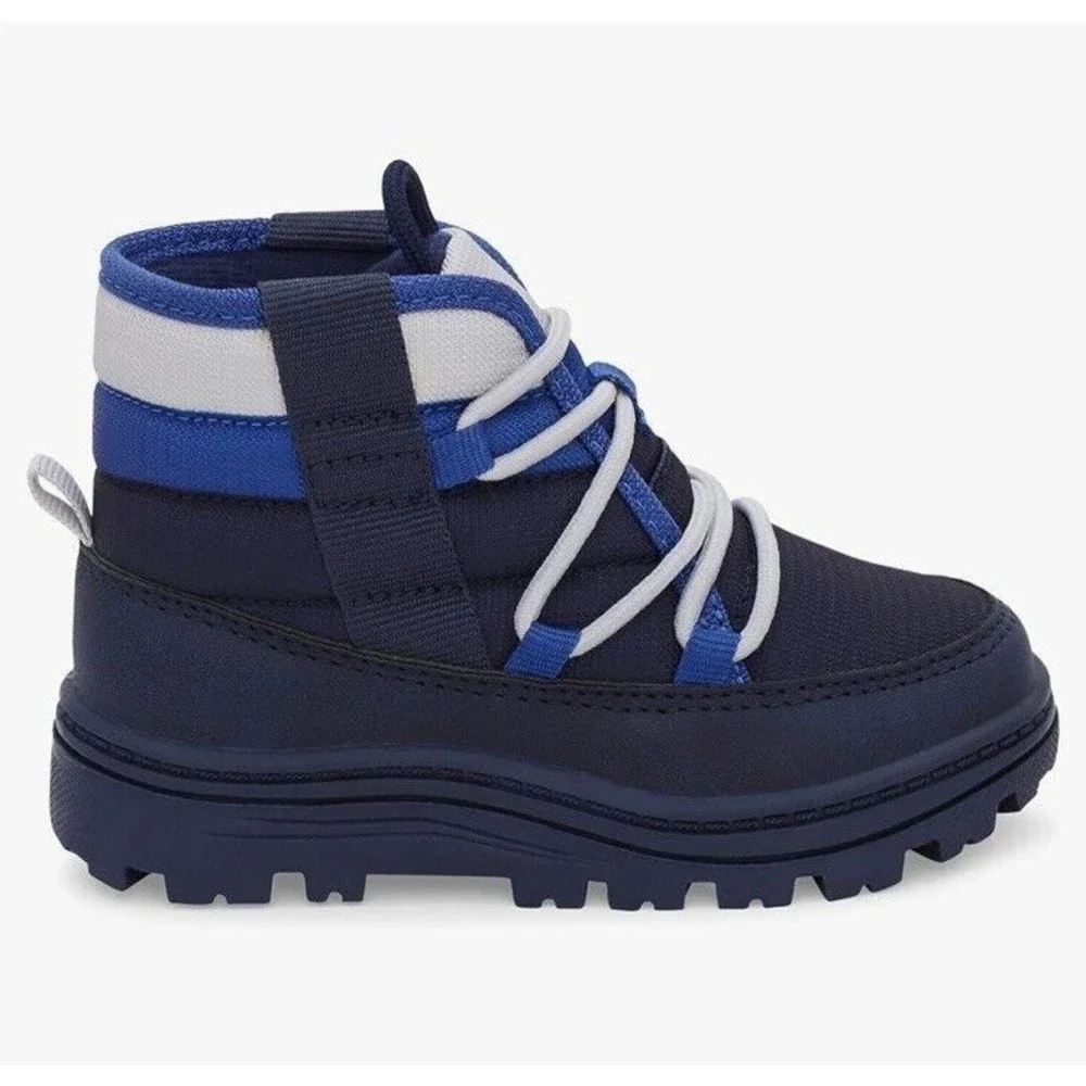 Carter's Unisex-Child Boot Size 11 Blue Fallon Fashion toddler